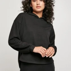 Дамски суичър в черен цвят Urban Classics Shaped 