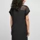 Дамска рокля в черен цвят Urban Classics Lace Tee, Рокли - Hoodstyle.bg