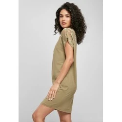 Дамска рокля в цвят каки Urban Classics  Lace Tee