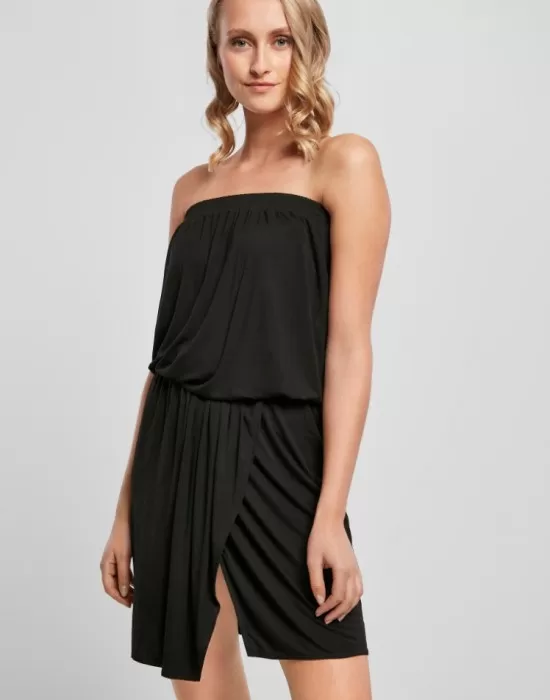 Дамска рокля в черен цвят Urban Classics Bandeau, Рокли - Hoodstyle.bg
