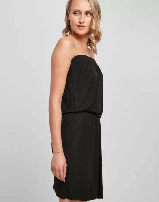 Дамска рокля в черен цвят Urban Classics Bandeau, Рокли - Hoodstyle.bg