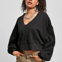 Дамска жилетка в черен цвят Urban Classics от органичен памук