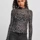 Дамска блуза Urban Classics Ladies AOP Mesh Turtleneck Longsleeve, Блузи - Hoodstyle.bg