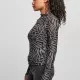 Дамска блуза Urban Classics Ladies AOP Mesh Turtleneck Longsleeve, Блузи - Hoodstyle.bg