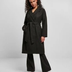 Дамско палто в черен цвят Urban Classics Ladies Oversized Classic Coat 