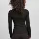 Дамски пуловер в черен цвят Urban Classics Ladies Wide Neckline Sweater, Блузи - Hoodstyle.bg