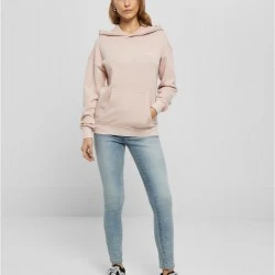 Дамски суичър с качулка в розов цвят Urban Classics Terry Hoody
