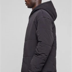 Мъжко яке в черно Urban Classics Hooded Block Puffe