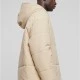 Мъжко яке в цвят пясък Urban Classics Hooded Block Puffe, Зимни якета - Hoodstyle.bg