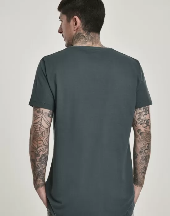 Мъжка дълга тениска в масленозелено Urban Classics Shaped Long, Тениски - Hoodstyle.bg