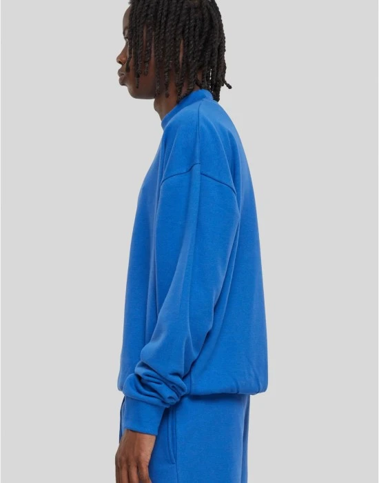Мъжка блуза в синьо Urban Classics Light Terry Crew, Блузи - Hoodstyle.bg
