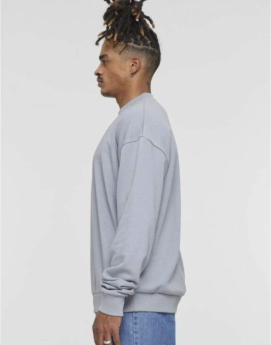 Мъжка блуза в сиво Urban Classics Light Terry Crew, Блузи - Hoodstyle.bg