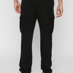 Мъжки панталон в черно Urban Classics Light Terry 