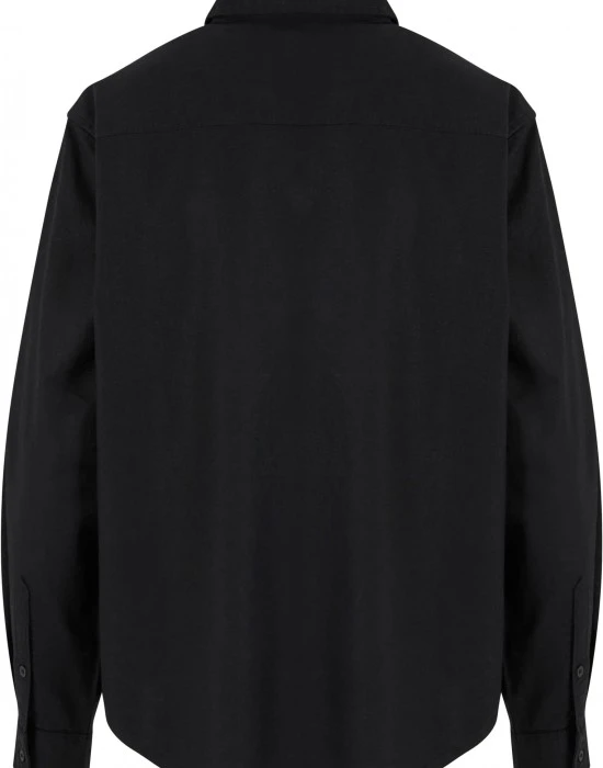Дамска риза в черен цвят Urban Classics Ladies Linen Mixed Oversized, Жилетки - Hoodstyle.bg