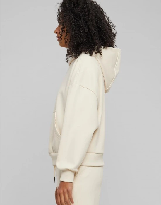 Дамски суичър в цвят екрю Urban Classics Ladies Cozy Oversized, Суичъри - Hoodstyle.bg