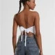 Дамски топ в бял цвят Urban Classics Ladies Knotted Bandeau, Топове - Hoodstyle.bg