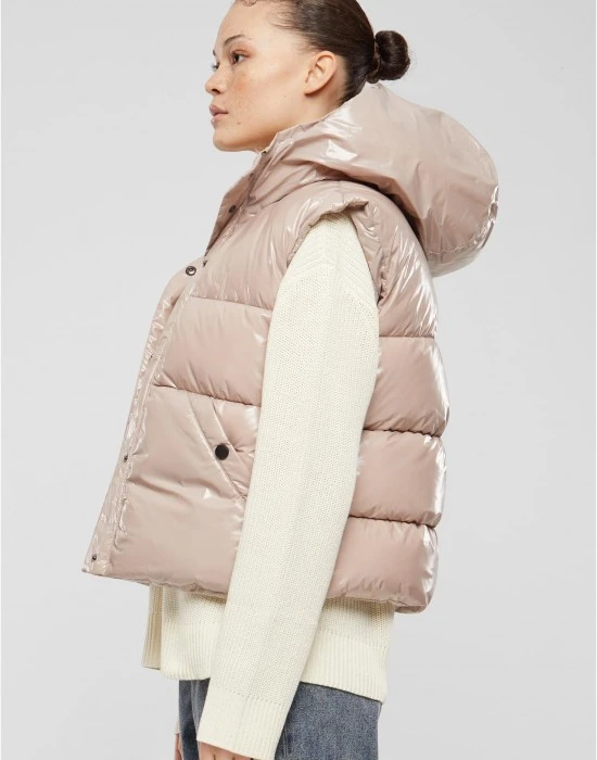 Дамска къса грейка в розово Urban Classics, Якета - Hoodstyle.bg