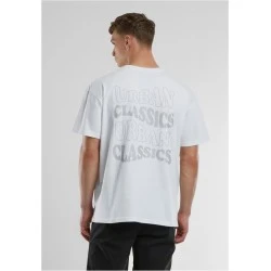 Мъжка тениска в бяло Urban Classics UC Weavy Oversized