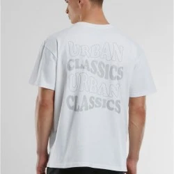 Мъжка тениска в бяло Urban Classics UC Weavy Oversized