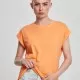 Дамска тениска в оранжев цвят Urban Classics Ladies Extended Shoulder Tee papaya, Тениски - Hoodstyle.bg