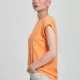 Дамска тениска в оранжев цвят Urban Classics Ladies Extended Shoulder Tee papaya, Тениски - Hoodstyle.bg