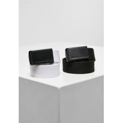 Комплект от 2 броя детски колани в бяло и черно Urban Classics