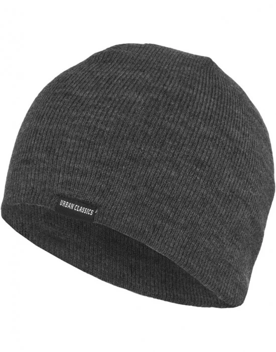 Зимна бийни шапка в сиво Urban Classics Beanie, Шапки бийнита - Hoodstyle.bg