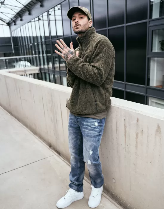 Мъжки дънки класическа кройка Brandit denim blue, Панталони - Hoodstyle.bg