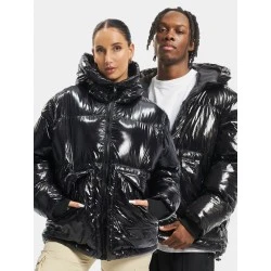 Зимно широко яке в черен цвят UNISEX DEF Jacket Shiny