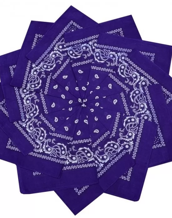 Кърпа за глава бандана HoodStyle Bandana в тъмно лилаво, Бандани кърпи - Hoodstyle.bg