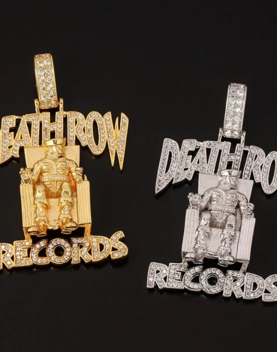 Death Row Records медальон в цвят злато, Аксесоари - Hoodstyle.bg