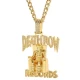 Death Row Records медальон в цвят злато, Аксесоари - Hoodstyle.bg