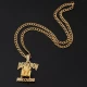 Death Row Records медальон в цвят злато, Аксесоари - Hoodstyle.bg