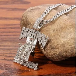 Death Row Records медальон в цвят сребро
