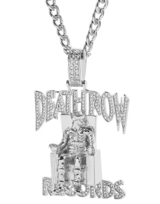 Death Row Records медальон в цвят сребро, Аксесоари - Hoodstyle.bg