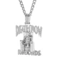 Death Row Records медальон в цвят сребро, Аксесоари - Hoodstyle.bg
