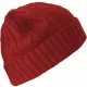 Бийни шапка в червен цвят MSTRDS Beanie Cable Flap, Шапки бийнита - Hoodstyle.bg