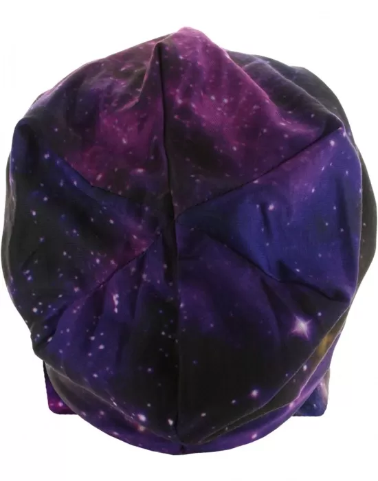 Бийни шапка с две лица MSTRDS Printed Jersey Beanie звезден небосклон, Шапки бийнита - Hoodstyle.bg