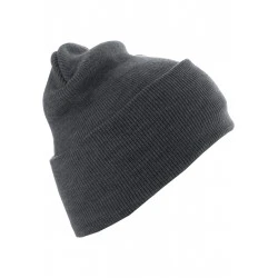 Бийни шапка в тъмносив цвят MSTRDS Beanie Basic Flap Long Version h.grey 