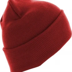 Бийни шапка в червен цвят MSTRDS Beanie Basic Flap Long Version 