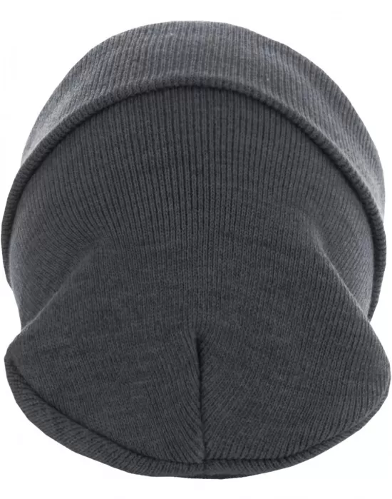 Бийни шапка в тъмносив цвят MSTRDS Beanie Basic Flap Long Version h.grey, Шапки бийнита - Hoodstyle.bg