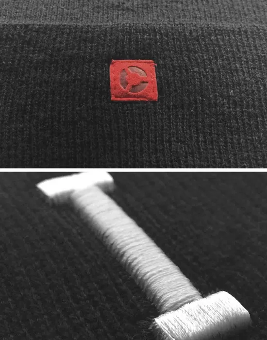 Бийни шапка в черен цвяр MSTRDS Letter Cuff Knit Beanie I, Шапки бийнита - Hoodstyle.bg