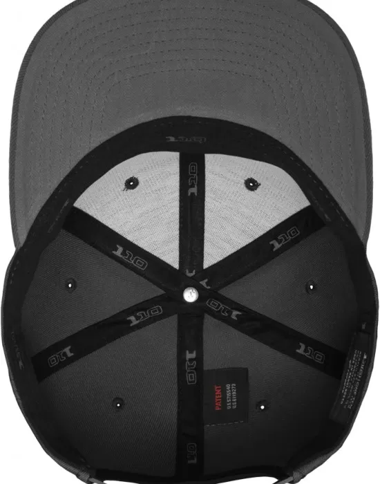 Шапка с козирка в тъмносиво 110 Fitted Snapback, Шапки с козирка - Hoodstyle.bg
