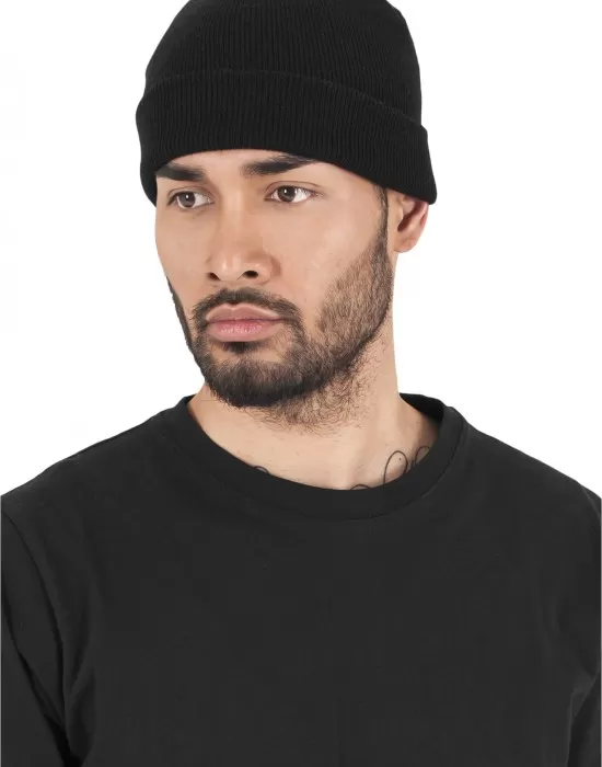 Шапка бийни в черен цвят Heavyweight Beanie, Шапки бийнита - Hoodstyle.bg