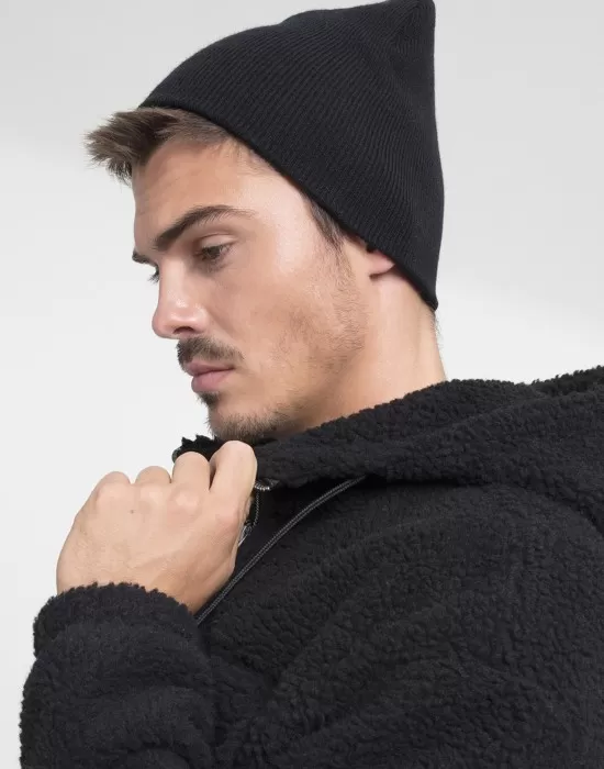 Шапка бийни в черен цвят Heavyweight Beanie, Шапки бийнита - Hoodstyle.bg