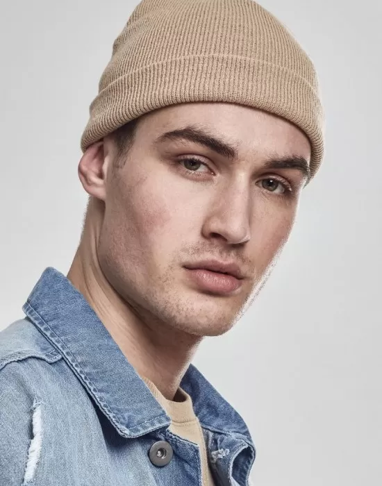 Шапка бийни в бежов цвят Heavyweight Beanie croissant, Шапки бийнита - Hoodstyle.bg