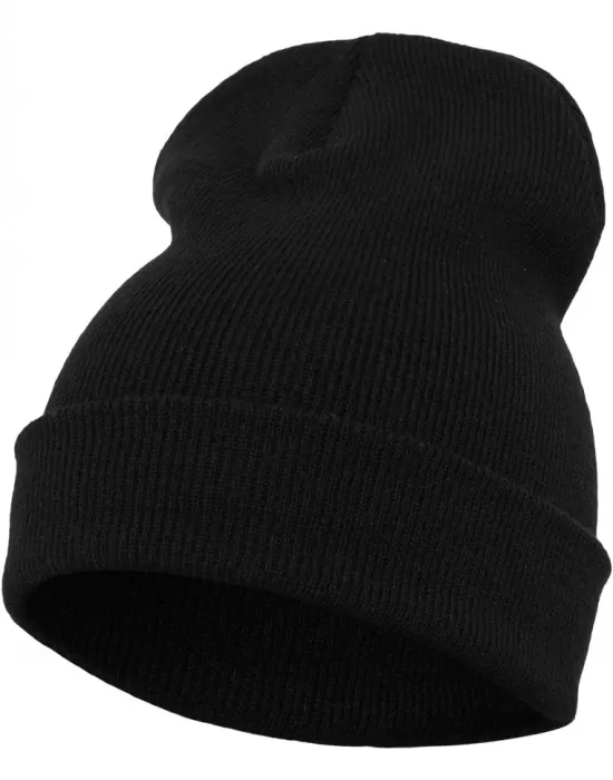 Шапка бийни в черен цвят Heavyweight Long Beanie, Шапки бийнита - Hoodstyle.bg