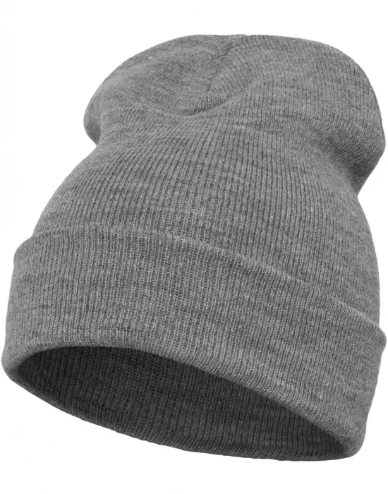 Шапка бийни в сив цвят Heavyweight Long Beanie, Шапки бийнита - Hoodstyle.bg