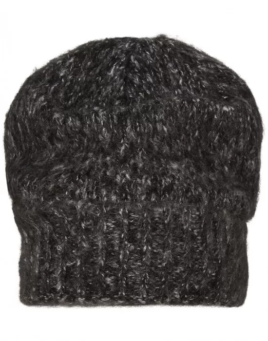Шапка бийни в тъмносив цвят Acrylic Angora Beanie, Шапки бийнита - Hoodstyle.bg