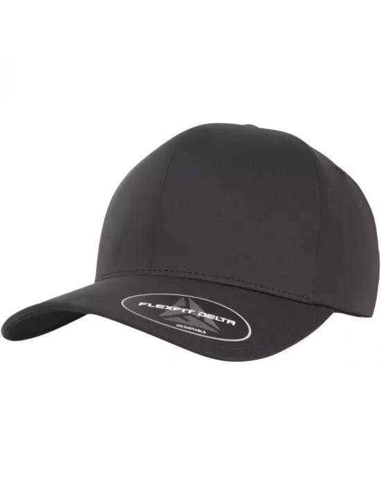 Шапка с козирка в черно Flexfit Delta Adjustable, Шапки с козирка - Hoodstyle.bg